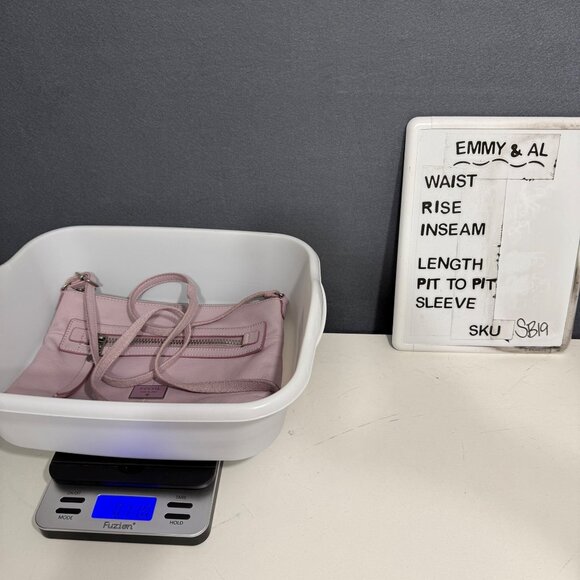 Fossil Dawson Leather Crossbody Bag Light Purple Lilac Top Zip Messenger Casual - Picture 15 of 15